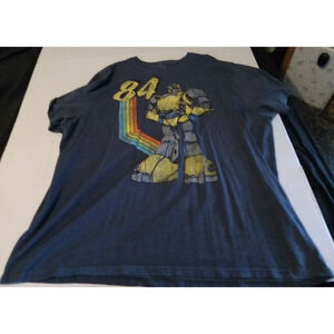 Transformers Size 4xl Bumblebee 84 T-shirt Blue